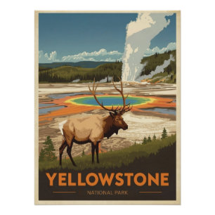 Yellowstone National Park Poster