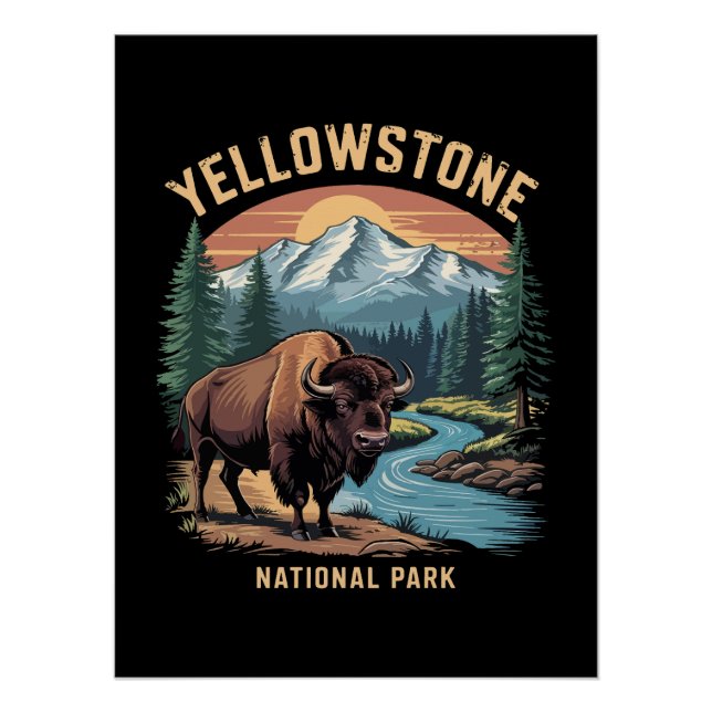 Yellowstone National park Poster (Front)