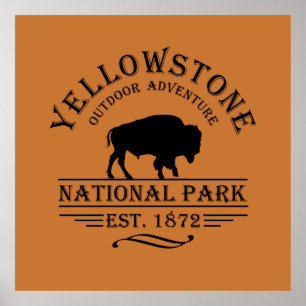 yellowstone national park poster