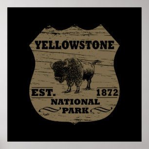 yellowstone national park poster