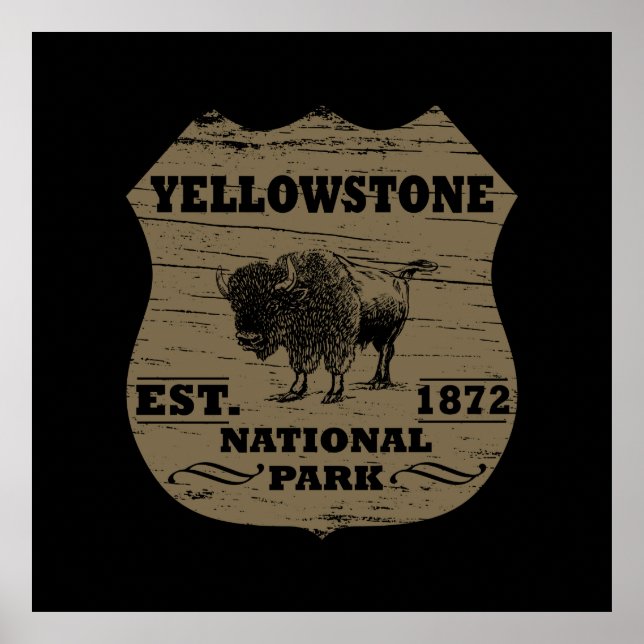 Yellowstone national park poster (Front)