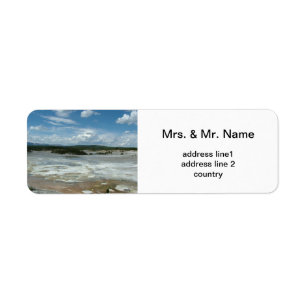 Yellowstone National Park Return Address Label