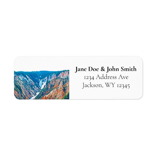 Yellowstone National Park Return Address Labels (Front)