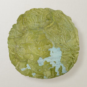 Yellowstone National Park Round Cushion