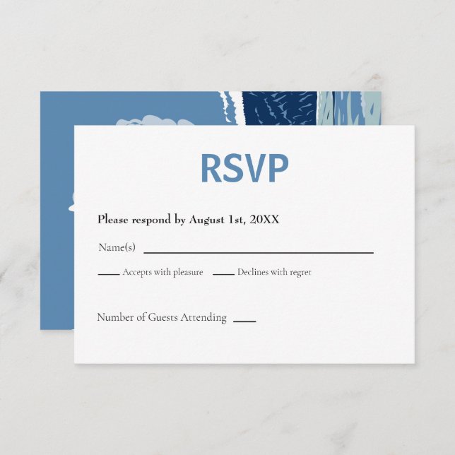 Yellowstone National Park RSVP Card Retro (Front/Back)