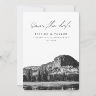 Yellowstone National Park Save the Date Wedding Invitation