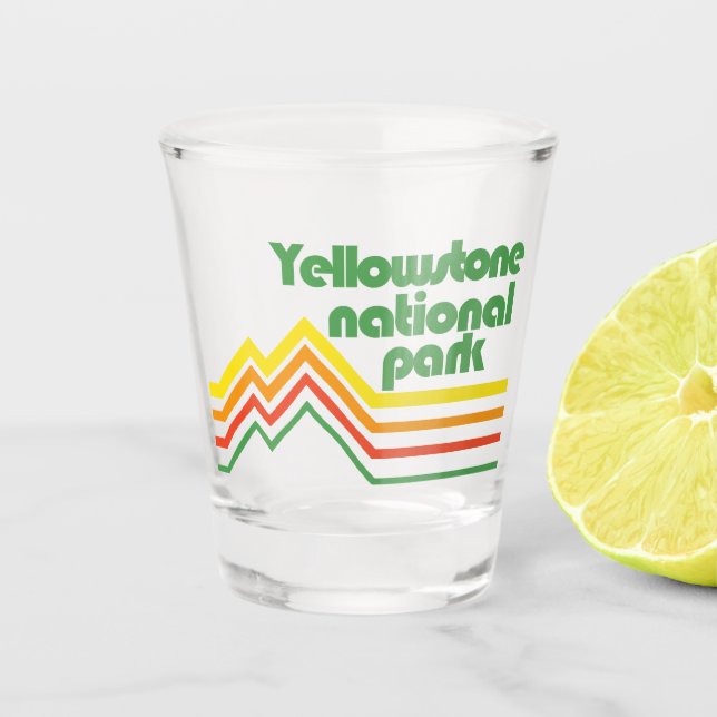 Yellowstone National Park Shot Glass (Front)