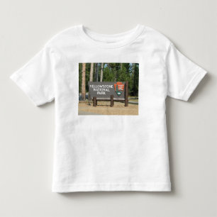 Yellowstone National Park, sign, Wyoming, U. S. Toddler T-Shirt