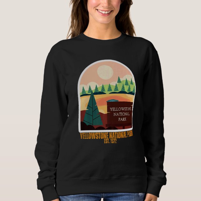 Yellowstone National Park South Wyoming State Souv Sweatshirt (Front)