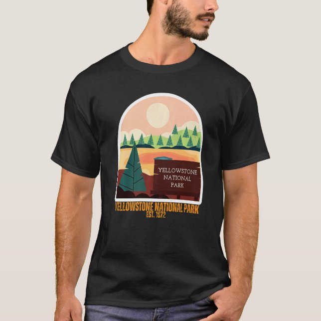 Yellowstone National Park South Wyoming State Souv T-Shirt (Front)