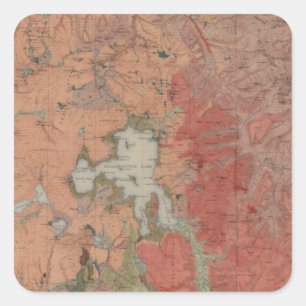 Yellowstone National Park Square Sticker