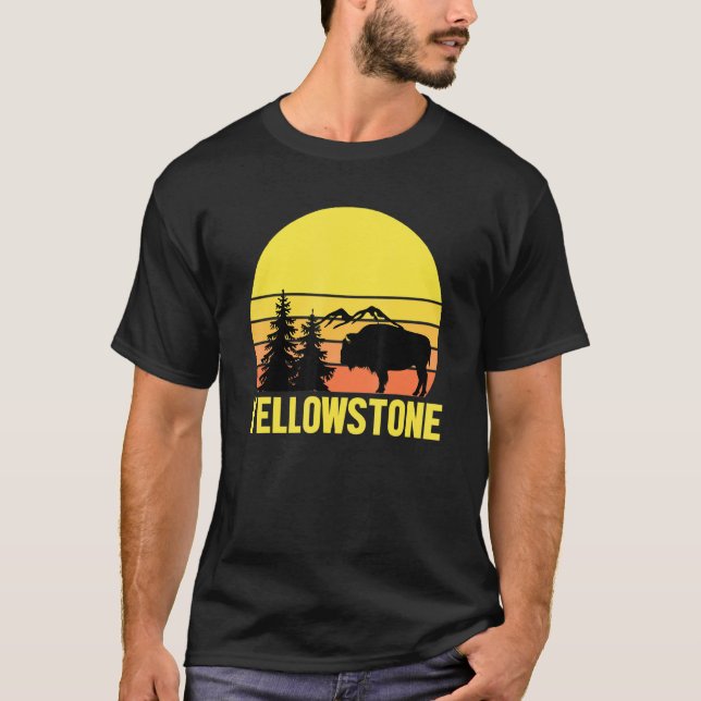 Yellowstone National Park Sunset 1 T-Shirt (Front)