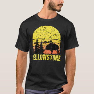 Yellowstone National Park Sunset Vintage 1 T-Shirt