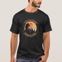 Yellowstone National Park, Sunset Wolf Art, Circle
