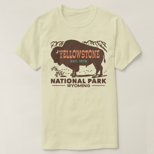 Yellowstone National Park T-Shirt (Design Front)