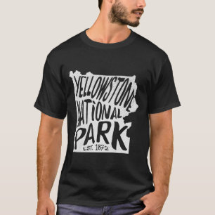 Yellowstone National Park T-Shirt - Map T-Shirt