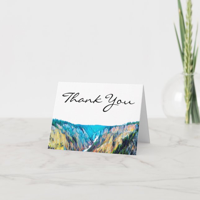 Yellowstone National Park Thank You Card (Front)