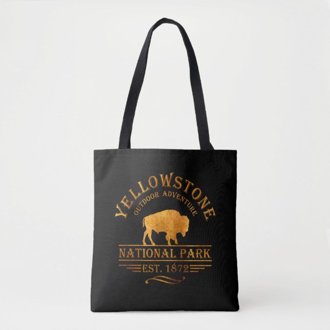 Yellowstone national park tote bag (Front)