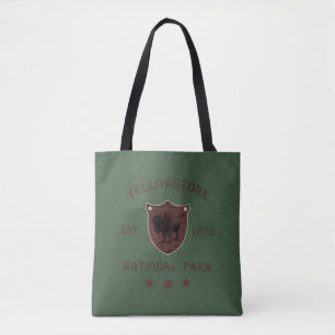 Yellowstone national park tote bag