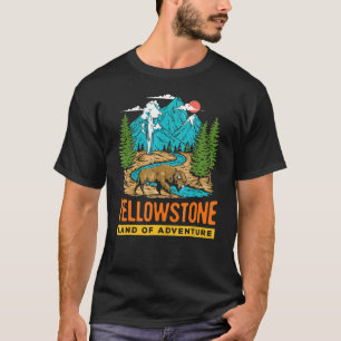 Yellowstone National Park US Vintage USA Wyoming P T-Shirt