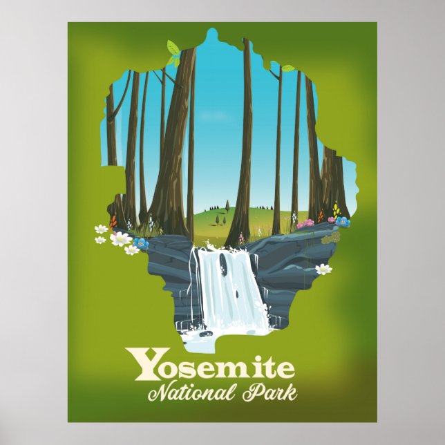 Yellowstone National Park vacation poster. Poster (Front)