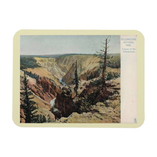 Yellowstone National Park, Vintage  Magnet (Horizontal)