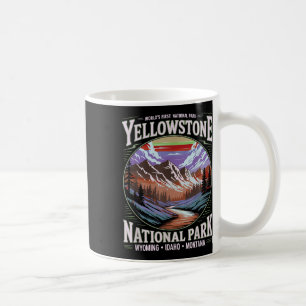Yellowstone National Park Vintage Mountain Nature Coffee Mug