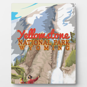 Yellowstone National Park Vintage Poster Plaque