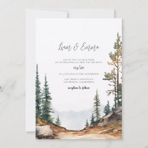 Yellowstone National Park Wedding Invitation