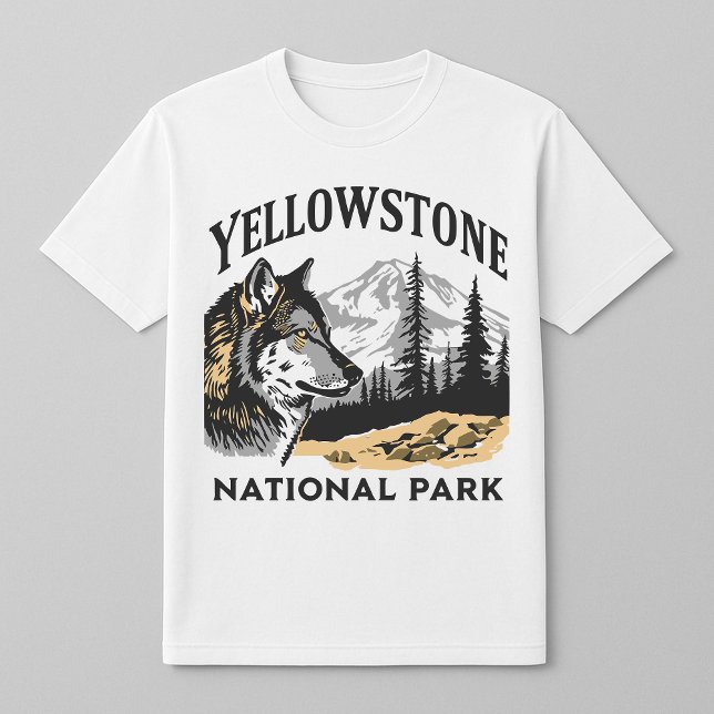 Yellowstone National Park Wolf Mountains T-Shirt (Creator Uploaded)