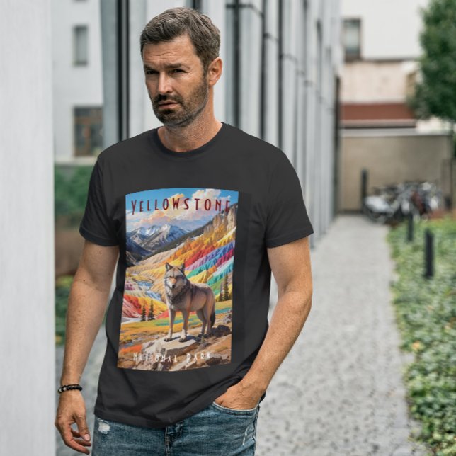 Yellowstone National Park Wolf Mountains T-Shirt (Creator Uploaded)