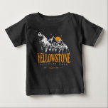 Yellowstone National Park Wolf Mountains Vintage Baby T-Shirt<br><div class="desc">Vintage design Yellowstone US National Park Wolf, Mountains & Adventure. Great clothing apparel design for people who love outdoor camping, camper, hiker, hiking, road trip, Family trip, summer trip. The perfect tee to wear while planning National Parks Road Trip. A great road trip illustration with an old-school style also makes...</div>