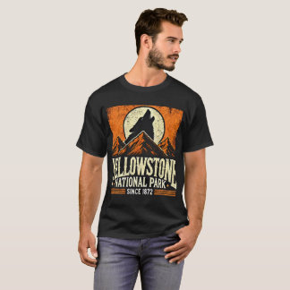 Yellowstone National Park | Wolf Mountains Vintage T-Shirt
