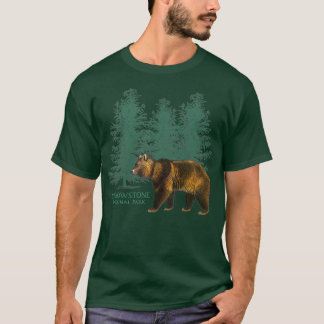Yellowstone National Park Wyoming Bear Trees Souve T-Shirt