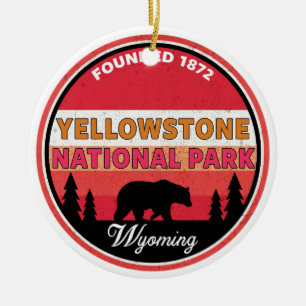 Yellowstone National Park Wyoming Ceramic Ornament