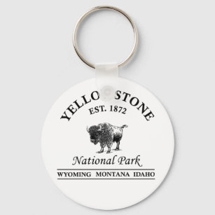 yellowstone national park Wyoming Key Ring