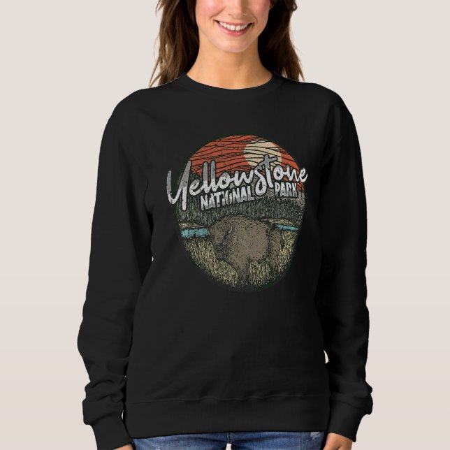 Yellowstone National Park Wyoming Montana Idaho Bi Sweatshirt (Front)
