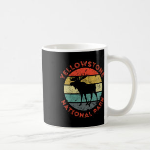 Yellowstone National Park Wyoming Moose Hiking Vin Coffee Mug