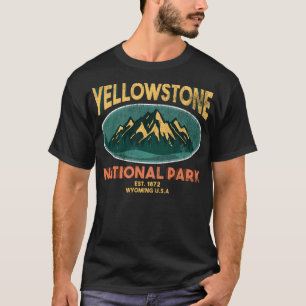 Yellowstone National Park Wyoming Mountain Hoodie T-Shirt