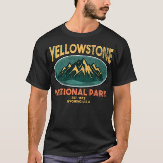 Yellowstone National Park Wyoming Mountain Hoodie T-Shirt