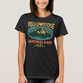 Yellowstone National Park Wyoming Mountain Hoodie T-Shirt