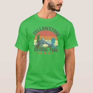 Yellowstone National Park Wyoming mountains landsc T-Shirt