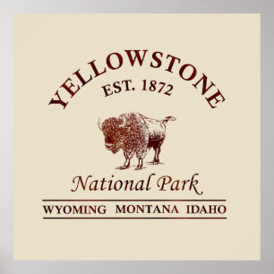 yellowstone national park Wyoming Poster