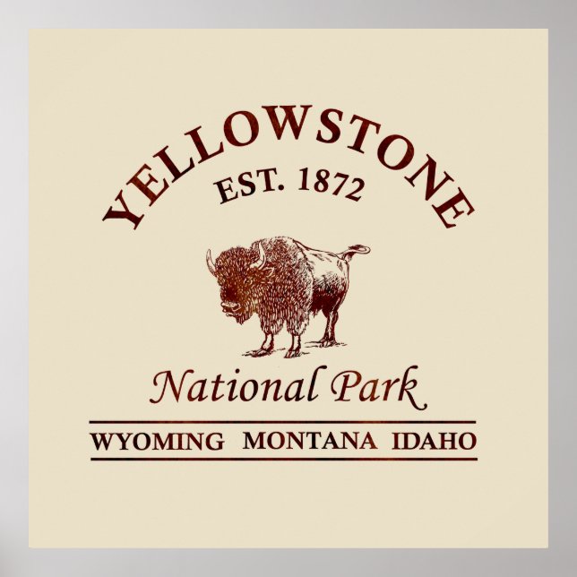 yellowstone national park Wyoming Poster (Front)