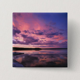 Yellowstone National Park, Wyoming. USA. 15 Cm Square Badge
