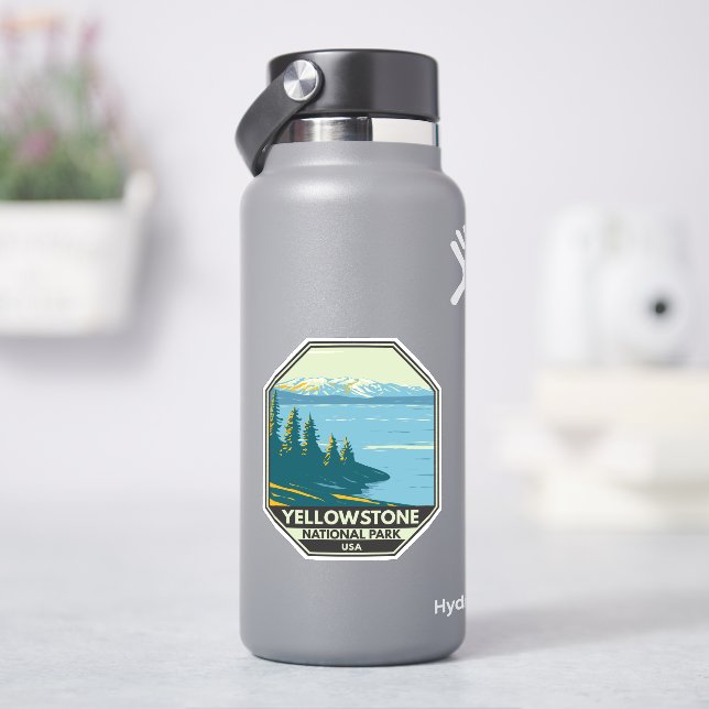 Yellowstone National Park Yellowstone Lake Vintage (HydroFlask)