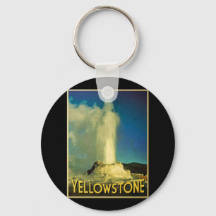 Yellowstone Old Faithful Key Ring