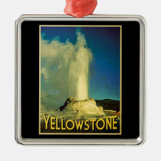 Yellowstone Old Faithful Metal Tree Decoration