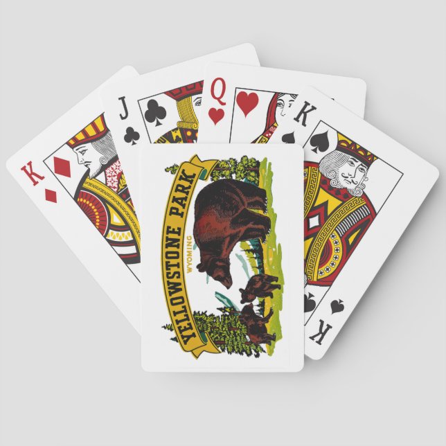 Yellowstone Park Playing Cards (Back)