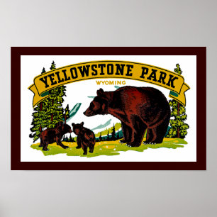 Yellowstone Park Poster